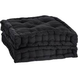 Nicola Spring French Mattress Seat Chair Cushions Black