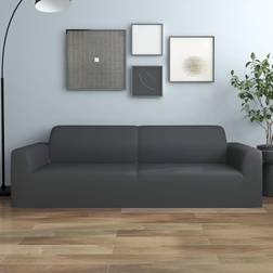 vidaXL Elastic 3-Seater Sofföverdrag Grå