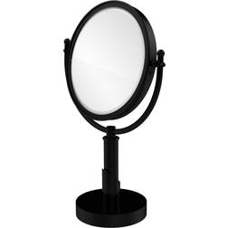 Allied Brass Soho Collection 8-in Vanity Top Make-Up Mirror 2X Magnification Matte Black