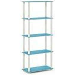 Furinno Turn-S-Tube 5-Tier Square Leg Multipurpose Display Book Shelf