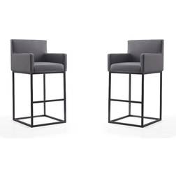 Manhattan Comfort Set of 2 Ambassador Bar Stool