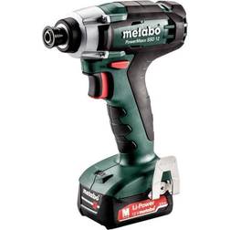 Metabo 12V PowerMaxx 1/4" Hex Compact Impact Driver kit 2x 2.0Ah