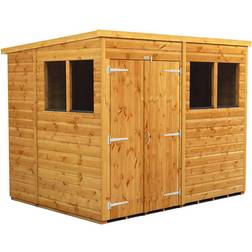 power Pent Roof Double Door Shed (Building Area )