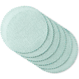 Martha Stewart Woven Water Lindos Set 6-Pack Place Mat Blue, Green