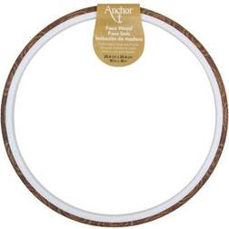 Anchor faux wood round embroidery hoop 10"