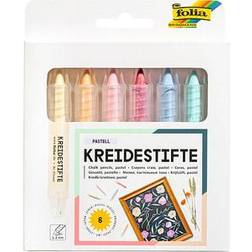 Folia folia Pastell Kreidestifte farbsortiert 6 St