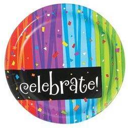 Fun Express Milestone Celebration Dessert Plate Party Supplies 8 Pieces