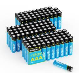 Maplin 120x aaa lr03 extra long life 1.5v high performance alkaline batteries