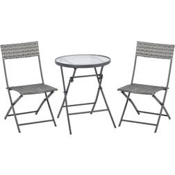 OutSunny 3 PCs Bistro Set