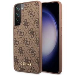 Guess Hardcase 4G metal gold logo Samsung Galaxy S23 Brun