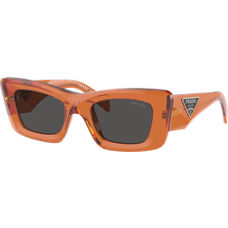 Prada Frau Sunglass 13ZS Rahmenfarbe: Kristallorange, Linsenfarbe: