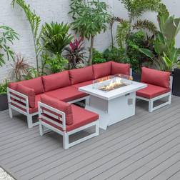 Leisuremod Chelsea Modern Patio Dining Set