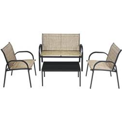 Costway 4 PCS Outdoor Lounge Set