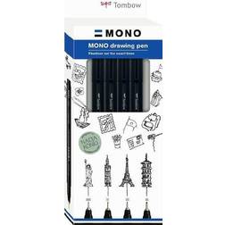 Tombow Fineliner MONO drawing set Bold 4