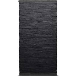 Rug Solid Bomuldstæppe, Charcoal Svart, Grå