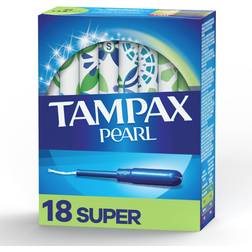 Tampax Pearl Tampon Super Unscented 18-pack