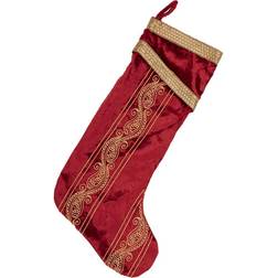 VHC Brands 20 Yule Christmas Red/ Stocking