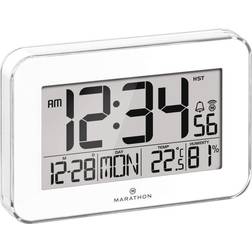 Marathon Atomic with Alarm, Snooze Read Date Wall Clock