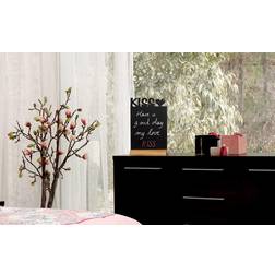 Securit Silhuette Wood Bordskilt Kiss