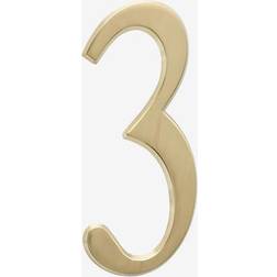 4" Numbers #3 Gold