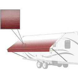 Aleko 12 Vinyl RV Awning Retractable Awning Burgundy