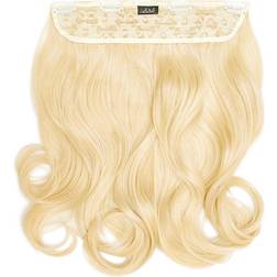 Lullabellz Thick Curly Clip In Hair Extensions 16 inch Pure Blonde