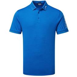 J.Lindeberg Tour Tech Regular Fit Polo Shirt - Lapis Blue/Melange