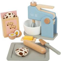 Small Foot 12248 Mixer-Set tasty für Kinderküche, Holz, 10-teilig