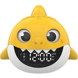 Nickelodeon Core Innovations Baby Shark Alarm Clock and Bluetooth Speaker, Yellow