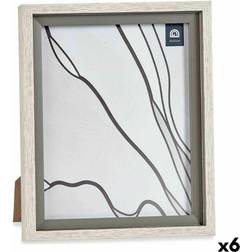 Gift Decor 24 2 glas grå trä brun plast Ram