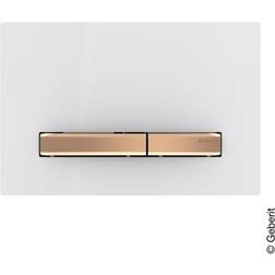 Geberit Sigma 50 betjäningsplatta, vit/rödguld