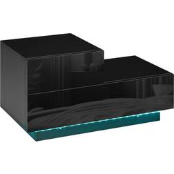 Homcom High Gloss Front Bedside Table
