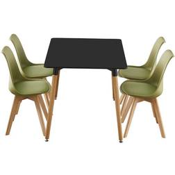 Life Interiors includes Green Dining Set 120x80cm 5pcs