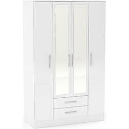 Birlea Larz 4 Door 2 Drawer Wardrobe 123.4x196cm