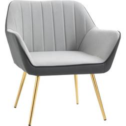Homcom Accent Velvet Armchair