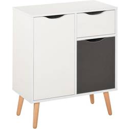 Homcom Cupboard Grey Storage Cabinet 60x72cm