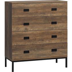 Homcom Bedroom Unit Storage Brown Chest of Drawer 80x95cm