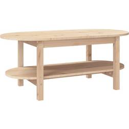vidaXL 110 x 55 x 45 cm Massivt Fyrretræ Sofabord