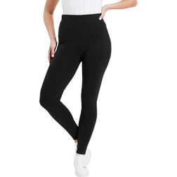 June+Vie Women's Classic Ankle Legging - Black