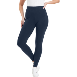 June+Vie Women's Classic Ankle Legging - Navy