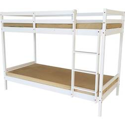 3ft White Frame Mecor Bunk Bed 97x198cm