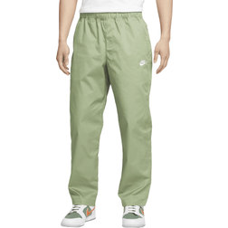 Nike Club Woven Straight Leg Trousers - Oil Green/White