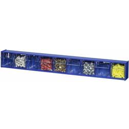 Allit 464450 Box organiser VarioPlus ProFlip 9 W x H x D 600 x 77 x 65 mm Blue, Transparent 1 pcs