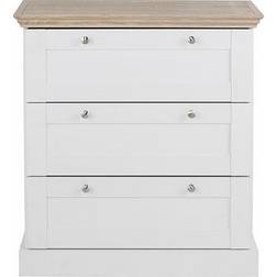 Loft24 Dareia White/Brown Kommode 75x80cm