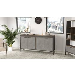 Hanah Home UKHAND Brun/Betonggrå/Antracit Sideboard