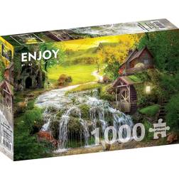 Enjoy A Log Cabin by the Magic Creek 1000 Pieces