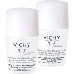 Vichy 48HR Soothing Anti Perspirant Deo Roll-on 50ml 2 Stk