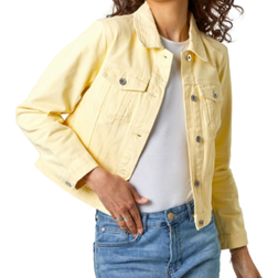 Roman Classic Cotton Denim Jacket - Lemon