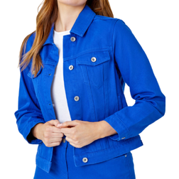 Roman Classic Cotton Denim Jacket - Royal Blue