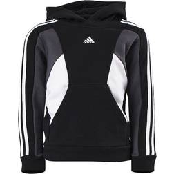 adidas Colorblock 3-Stripes Hoodie Black